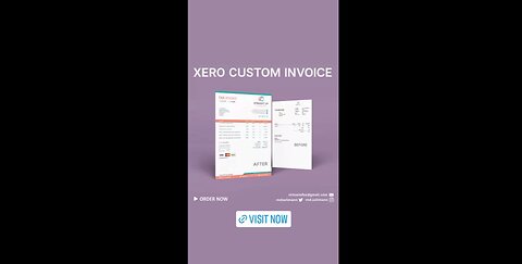 Xero template | Xero invoice template | Xero custom docx