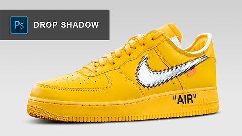 Drop shadow on shoes in Photoshop