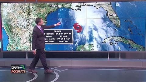 Potential Tropical System forms in the Gulf