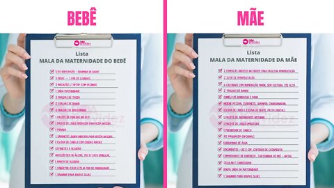 MALA DA MATERNIDADE DA MÃE E DO BEBÊ | Veja a lista completa