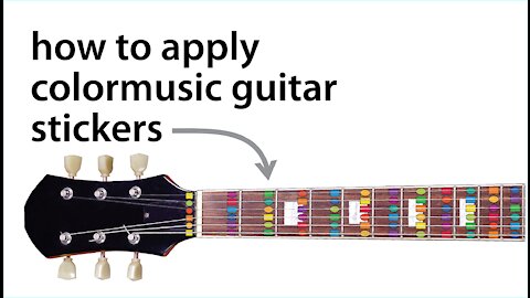 How to Apply ColorMusic Guitar Stickers