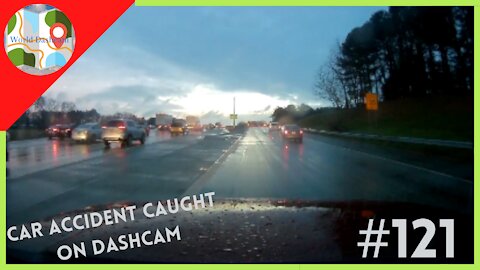 Dashcam Shows Us All Why To Slow Down At Sharp Turns As Car Slides - Dashcam Clip Of The Day #121