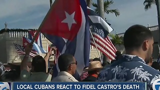 Local Cuban-Americans react to Fidel Castro's death