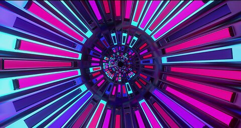 👍 vj loop background 3d [extruding colorful neon tunnel screensaver 4k free]