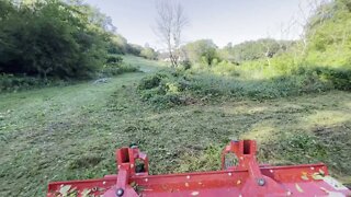 Ventrac 4500Y diesel with tough cut NEW PROJECT! clearing for food plots and new trail.