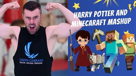 Harry Potter and Minecraft in Kids Karate Brain Break - A Harry Potter and Minecraft Mashup