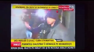 Andrew Tate and his brother being arrested in Romania