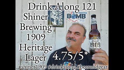 05.30.24 Drink Along w # beerandgear 121: Shiner 1909 Heritage Lager 4.75/5*