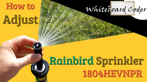 How to adjust Rainbird sprinkler 1804HEVNPR