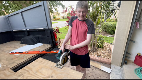 Eric May practicing with Makita cordless circular drill