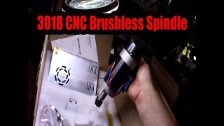 3018 CNC 500W brushless spindle upgrade, cut aluminum and possibly steel GRBL Mach3 10V Part 1