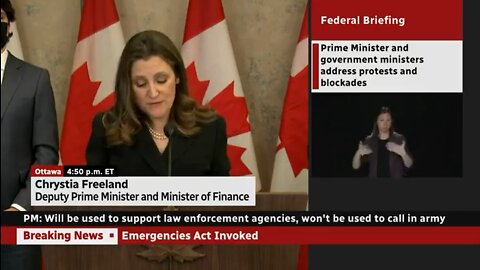 Canada's Deputy Crime Minister Chrystia Freeland