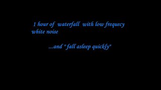 1 hour waterfall sound / Black Screen