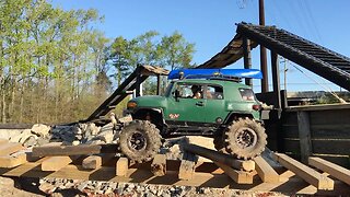 Pedar's SCX10 FJ Cruiser Tackles DRCW Trail Course and Ipswich