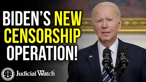 Biden’s NEW Censorship Operation! Judicial Watch - New Law Suit Against ODNI10-24-2033