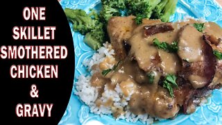 SMOTHERED CHICKEN WITH GRAVY RECIPE | Easy Whats For Dinner | #stayhome and cook #withme