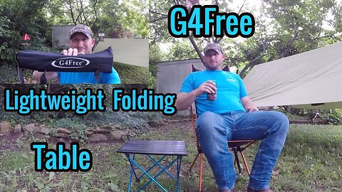 G4Free Portable Camping Table with Aluminum Table Top and Carrying Bag, Folding Ultralight Camp...