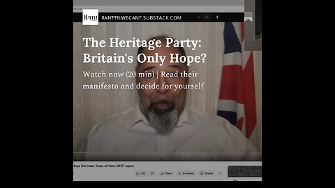 The Heritage Party: Britain's Only Hope?