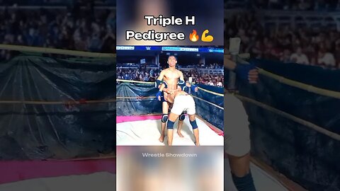 WWE Triple H Pedigree 🔥💪 WWE India Moves 🇮🇳 #shorts #tripleh