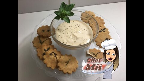 Cheese cookies with herbs