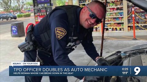 Tucson woman gets car help from TPD officer