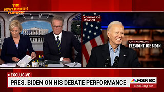 Yikes! Biden mumbling and yelling like a cognitively declining madman on his ass-kissing media: "I've been testing myself! It drives me nuts people talking about this! Watch me! Watch!"