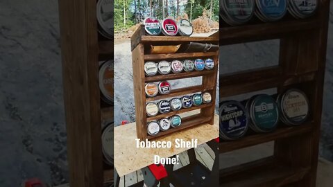 DIY Pipe Tobacco Shelf