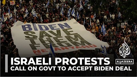 Protesters in Tel Aivi urge biden to save Israeli captives, call for Netanyahu's ouster.