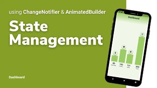 Flutter State Management using ChangeNotifier and AnimatedBuilder - No Packages