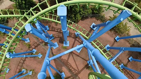 Riding Twisted Typhoon at Wild Adventures