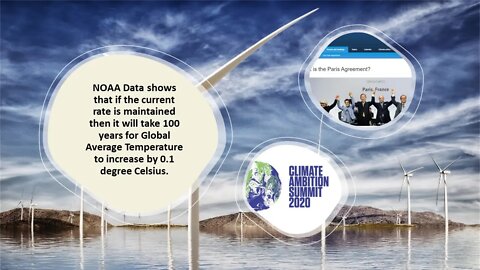 2020 NOAA data Show that Global Temperature will take 100 years to increase by Just Point 1 degree C