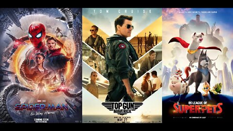 Spider-Man: No Way Home, Top Gun: Maverick, DC League of Super-Pets = Box Office Movie Mashup