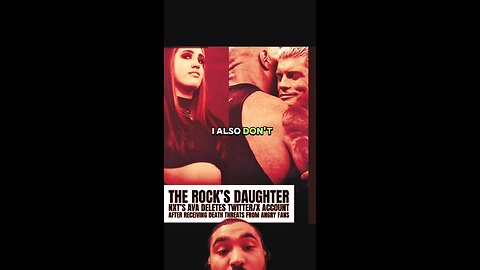 The Rock's daughter doesn't deserve this #wwe #therock