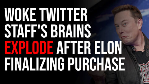 Woke Twitter Staff's Brains EXPLODE After Elon Finalizing Purchase