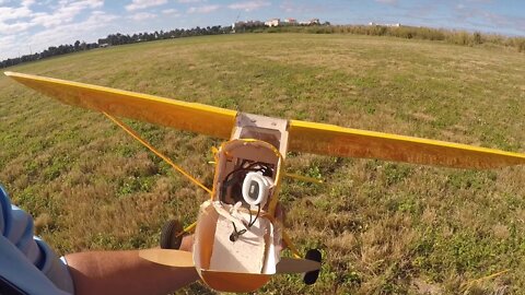 RC Piper Cub crash after 2nd flight