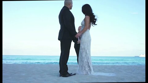 Wedding Day 1/9/21 - First Kiss in Miami Beach