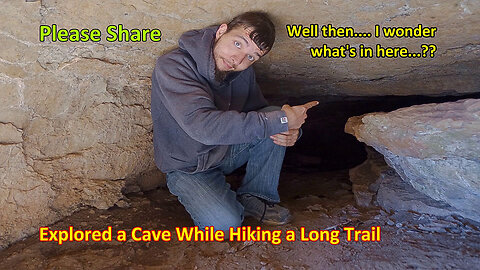 Explored a Cave While Hiking a Long Trail