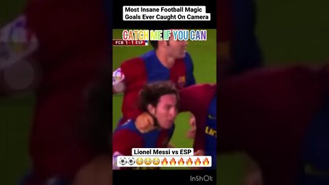 Most Insane Football Magic Goals Ever Caught On Camera #shorts #football #lionelmessi