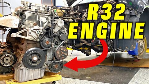 R32 Engine and Transmission Removal ~ Time for an Engine Rebuild