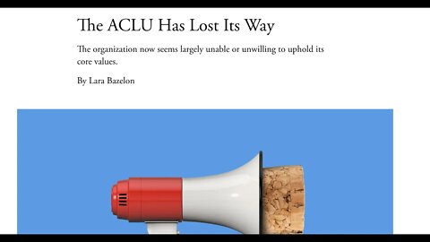 I Read to You from the Atlantic: The ACLU Has Lost It's Way (Helping Amber Heard was a Mistake)