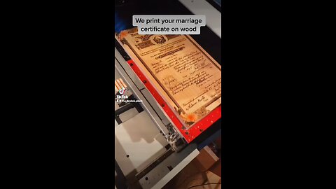 We print your marriage certificate on wood! Handcrafted in Texas!! 🇺🇸
