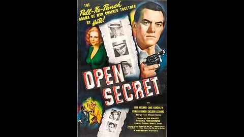 Open Secret (1948) Film noir crime drama