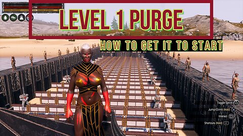 Conan Exiles level 1 purge test and how to get the purge to start Busty Boobs #boosteroid