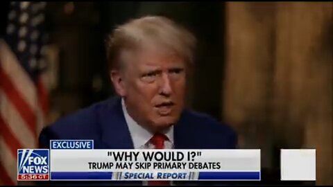 Trump in an interview with Fox mentions John F Kennedy Jr…Red Pill moment
