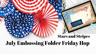 Stars and Stripes Embossing Folder Friday