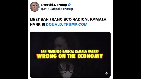 Donald J Trump exposes radical lunatic Kabala Harris and her woke communist ideology