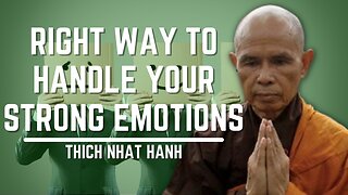 Right Way To Handle Your Strong Emotions | Nhất Hạnh