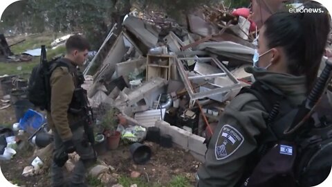 Brutal desalojo y destrucción de una vivienda palestina en Jerusalén Este por la Policía israelí