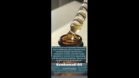 Kumkumadi Tailam for Skin Whitening | Anti Aging Kumkumadi Face Glowing Oil l Kumkumadi Oil for Face