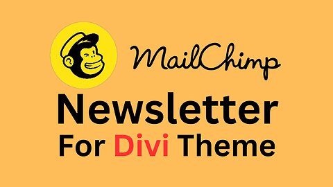 How to Setup Newsletter Section in Divi Theme - Complete Mailchimp Tutorial - Email Marketing